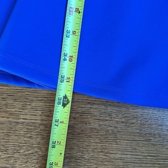 Ted BAKER LONDON royal blue scuba sleeveless skater dress size 4 or US large - Picture 9 of 13